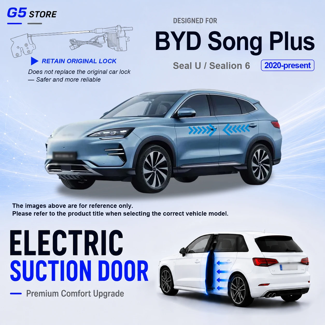 For BYD Song Plus Seal U Sealion 6 2023-present Electric Soft Close Door Upgrade Kit Original Lock Retention System