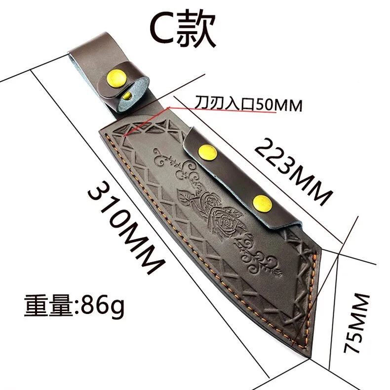 

Knife Sheath Split Leather Fixed Blade Straight Knife Scabbard Leather Holder