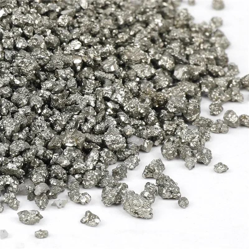 Pyrite Crystal Mini Chips Crystal Granules Fool\'s Gold Iron Pyrite Raw Mineral Specimen Crafting Decor 5-9mm