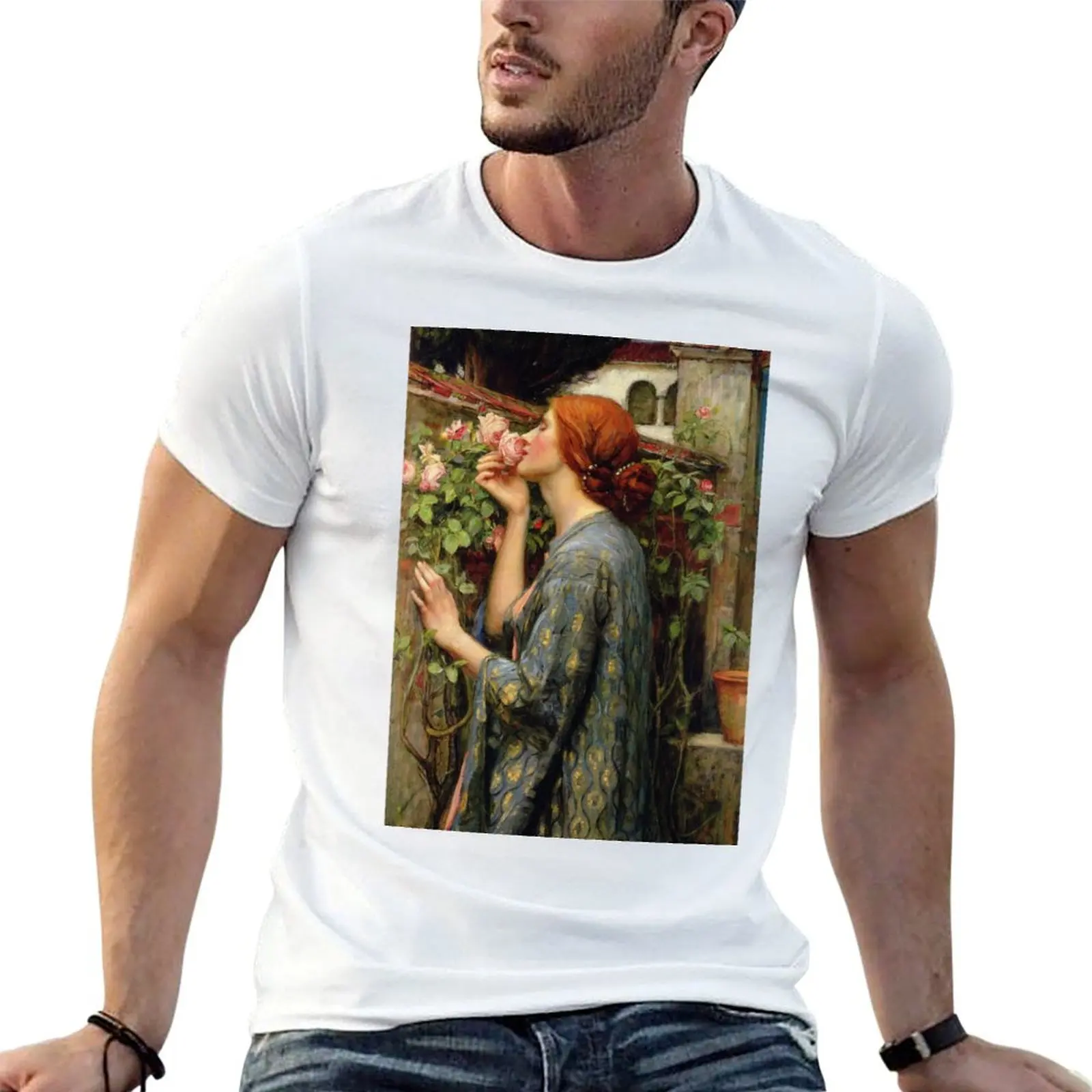 The Soul of the Rose -John William Waterhouse T-Shirt Plus Size Solid Color T-Shirt