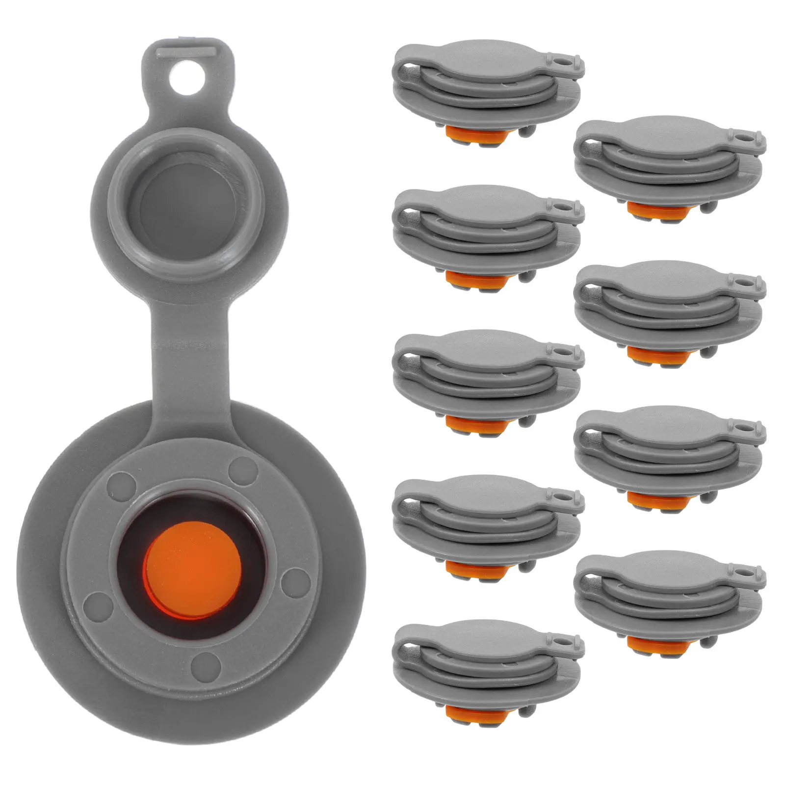 

10 шт. универсальных заглушек из ТПУ для надувных подушек, быстросъемные, герметичные, для дорожных подушек для шеи, кемпинговых надувных матрасов