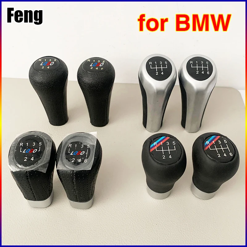 Car Gear Shift Knob For BMW 1/3/5/6 Series 6-speed 5-speed E87 E90 E36 E34 E46 E83 Z3 Etc. Automobile Gear Lever Head Shifter