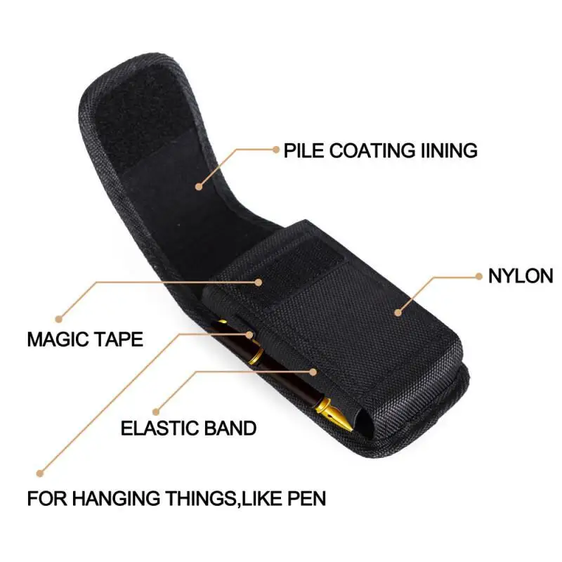 Universal Phone Holder Nylon Pouch Cell Belt Clip Holster Case Waist Bag 5.7-6.3inch Outdoor Mobile Phone Cases Bag For iPhone