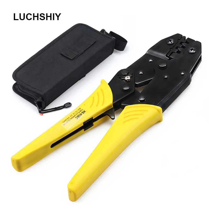 Ratchet Crimping Pliers Tool Kit Stripping Electrical Maintenance Hand Tools For Plug/Tube/Insulation/No Insulation/Cap/Terminal