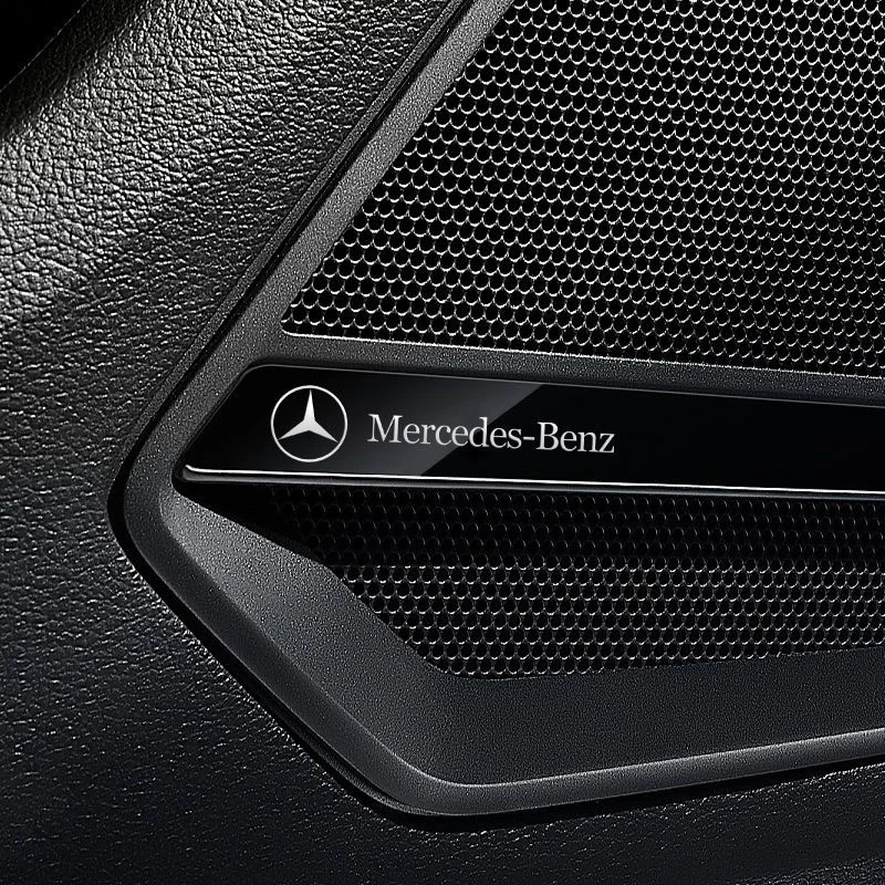 ثلاثية الأبعاد شعار معدني ملصق سيارة الديكور الداخلي التصميم الشارات لمرسيدس بنز AMG W203 W205 C300 W206 W108 W124 W126 W140 #5