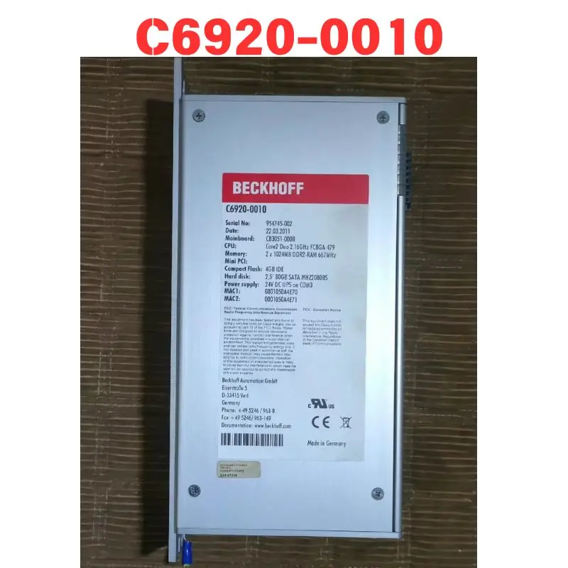 

Б/у контроллер ПЛК C6920-0010 Функциональный тест ОК Быстрая доставка