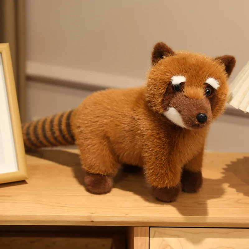 53 cm réaliste mignon raton laveur en peluche poupée Simulation raton laveur jouets de haute qualité belles poupées faites à la main enfants ornement cadeaux