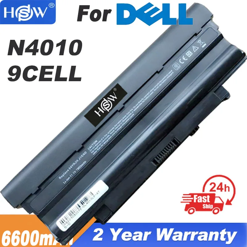 9Cells 6600mAh New Laptop battery For Dell Inspiron N5020 N5030 N5040 N5050 N4010 N5010 N5110 N7010 N7110 For Vostro 1450 3450