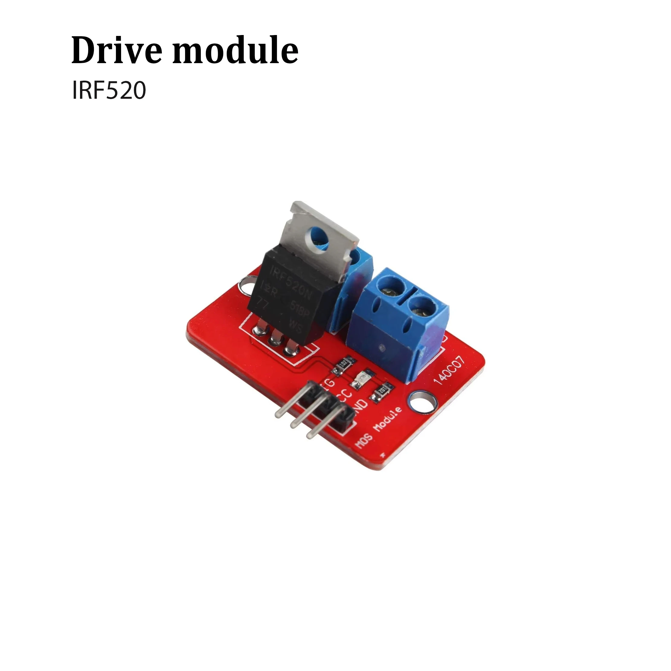 IRF520 MOSFET Driver Module, Button Trigger Drive Board Compatible With Arduino, MCU, ARM, Raspberry Pi DIY Electronics Projects