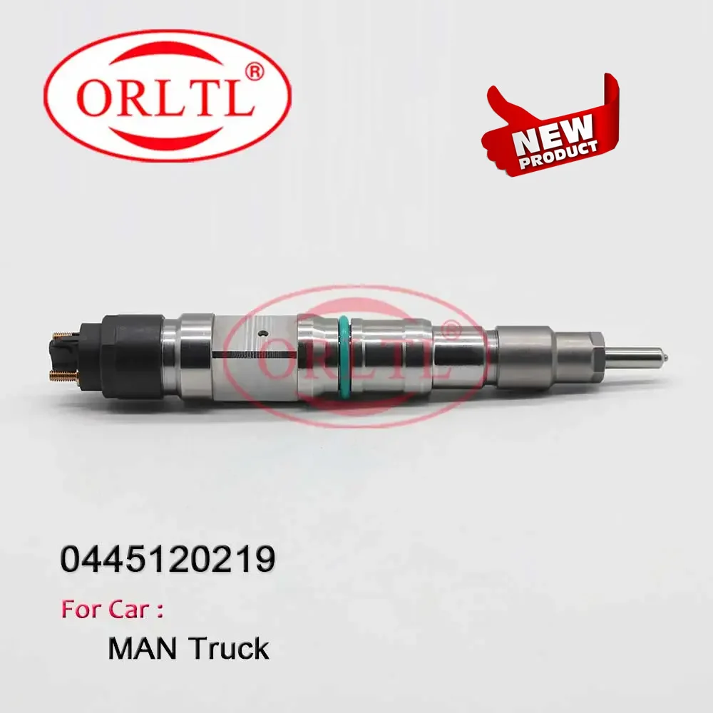 ORLTL New 0445120219 Fuel Injector for MAN TGA TGS TGX 0 445 120 219 Diesel Injector Nozzle 0986435528