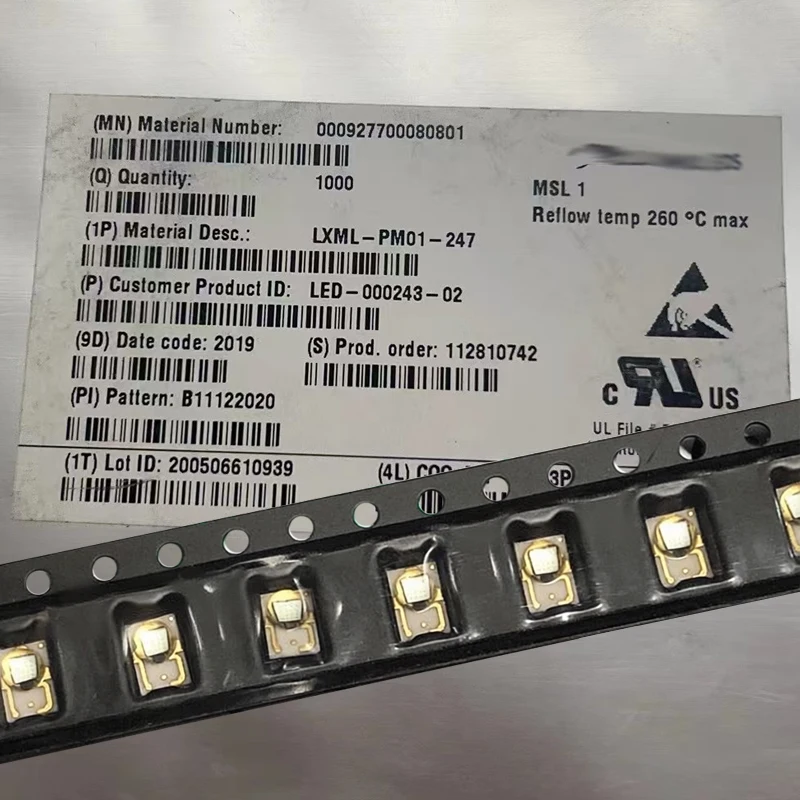 100pcs/lot 3W 3045 LXML-PM01 Green 530nm High Power Leds
