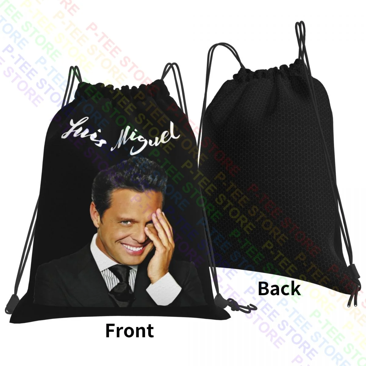 Luis Miguel Singer To Smile In Tour borse con coulisse borsa da palestra stampa zaino da equitazione con stampa 3d di nuovo stile