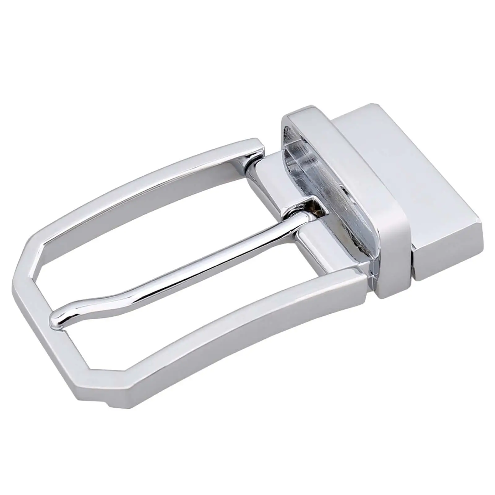 5x مشبك حزام كاوبوي مستطيل دبوس مشبك كلاسيكي خفيف الوزن من الجلد الفاخر بإبزيم فردي متين