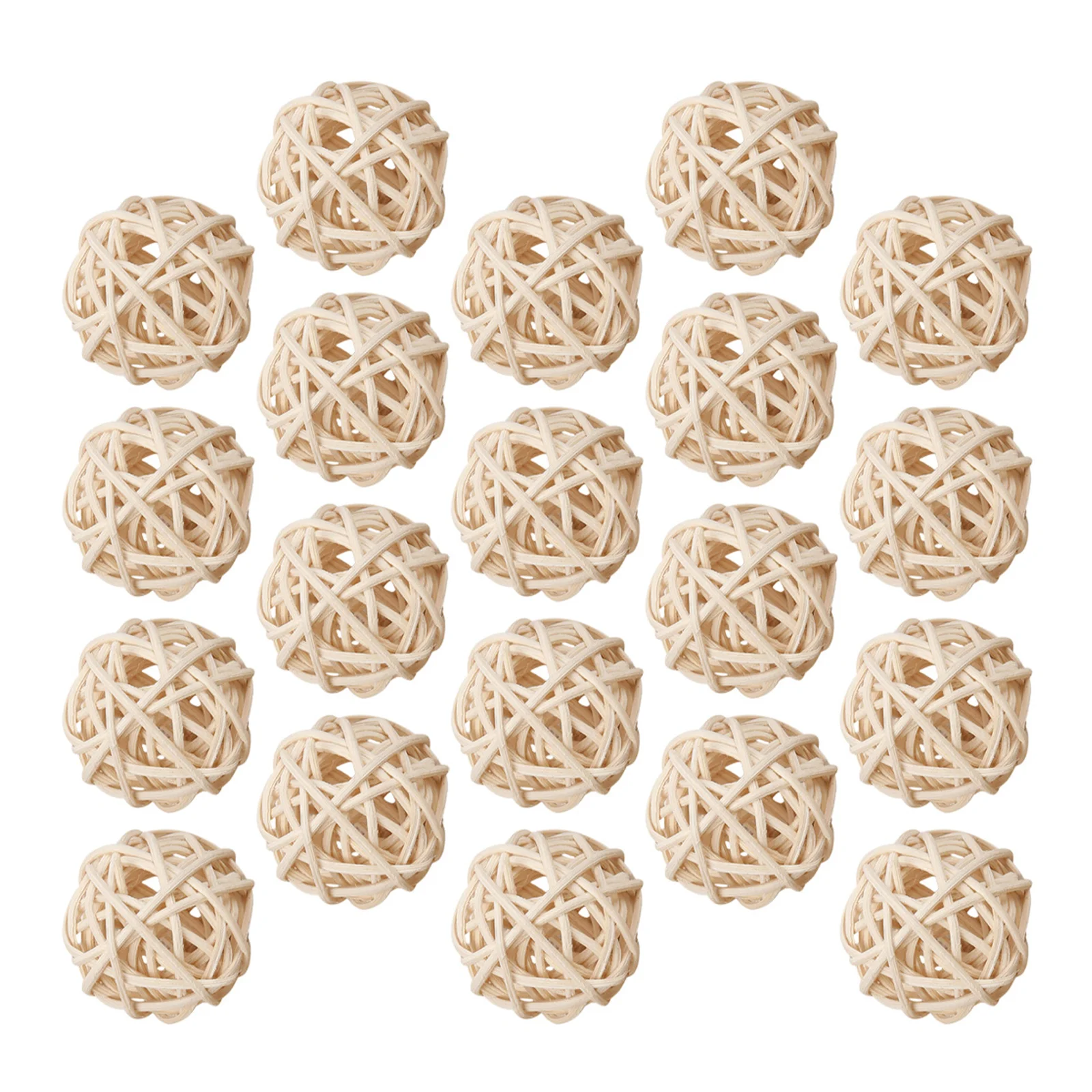 

60Pcs Christmas Rattan Balls Natural Woven Spheres Decorative Bowl Fillers Vase Filler Wedding Decor Christmas Wicker Balls