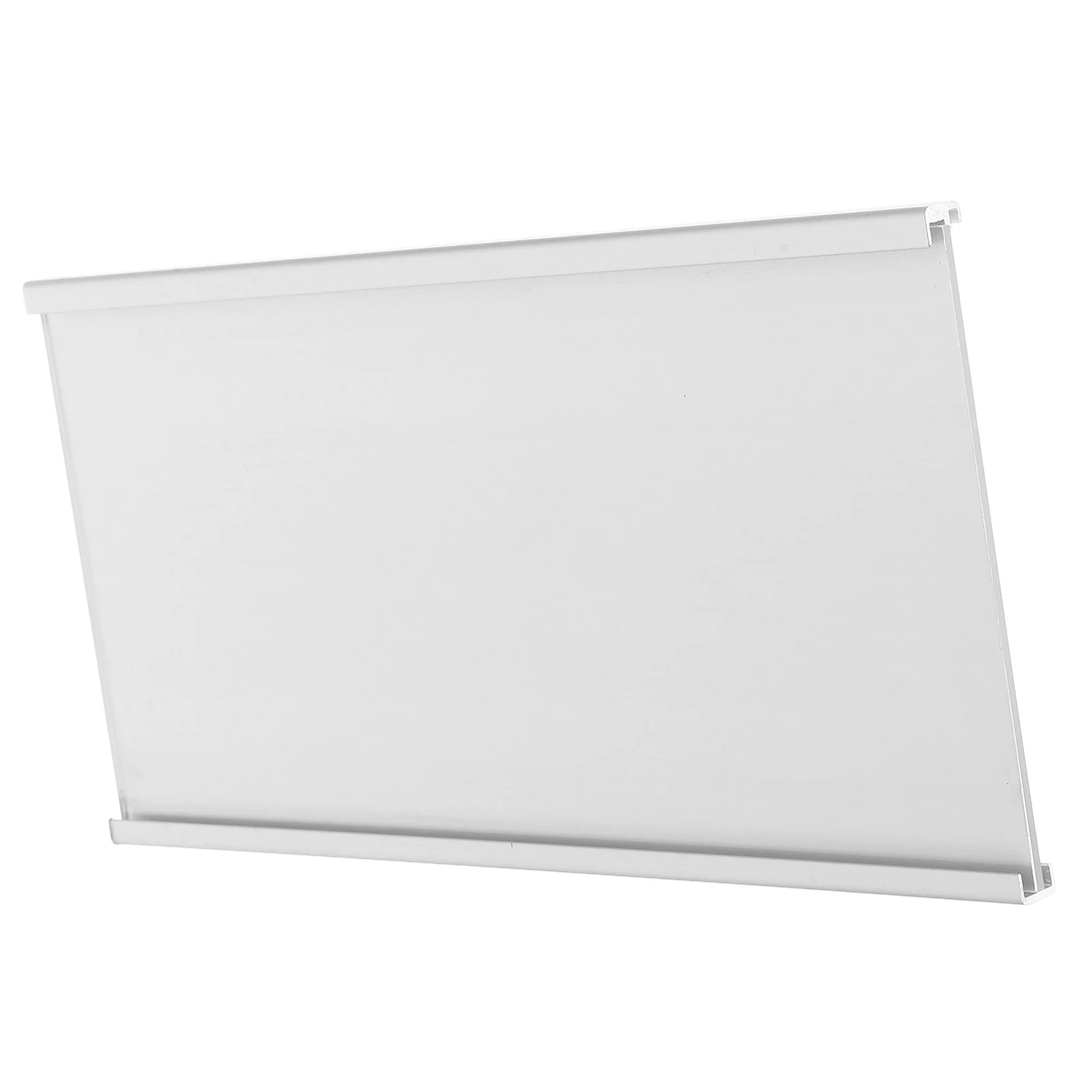 Acrylic Name Card Holder Clear Hanging Rack Workstation Sign Staff Tag Display Aluminum Alloy Job Information Holder Desk Label