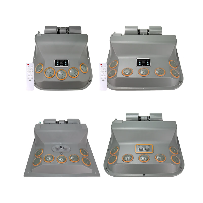 Universal Auto 12V 24V Wall-mounted Evaporator Assembly Unit for Car Van Heavy Duty Truck Bus Excavator Tractor A/C Air Conditio