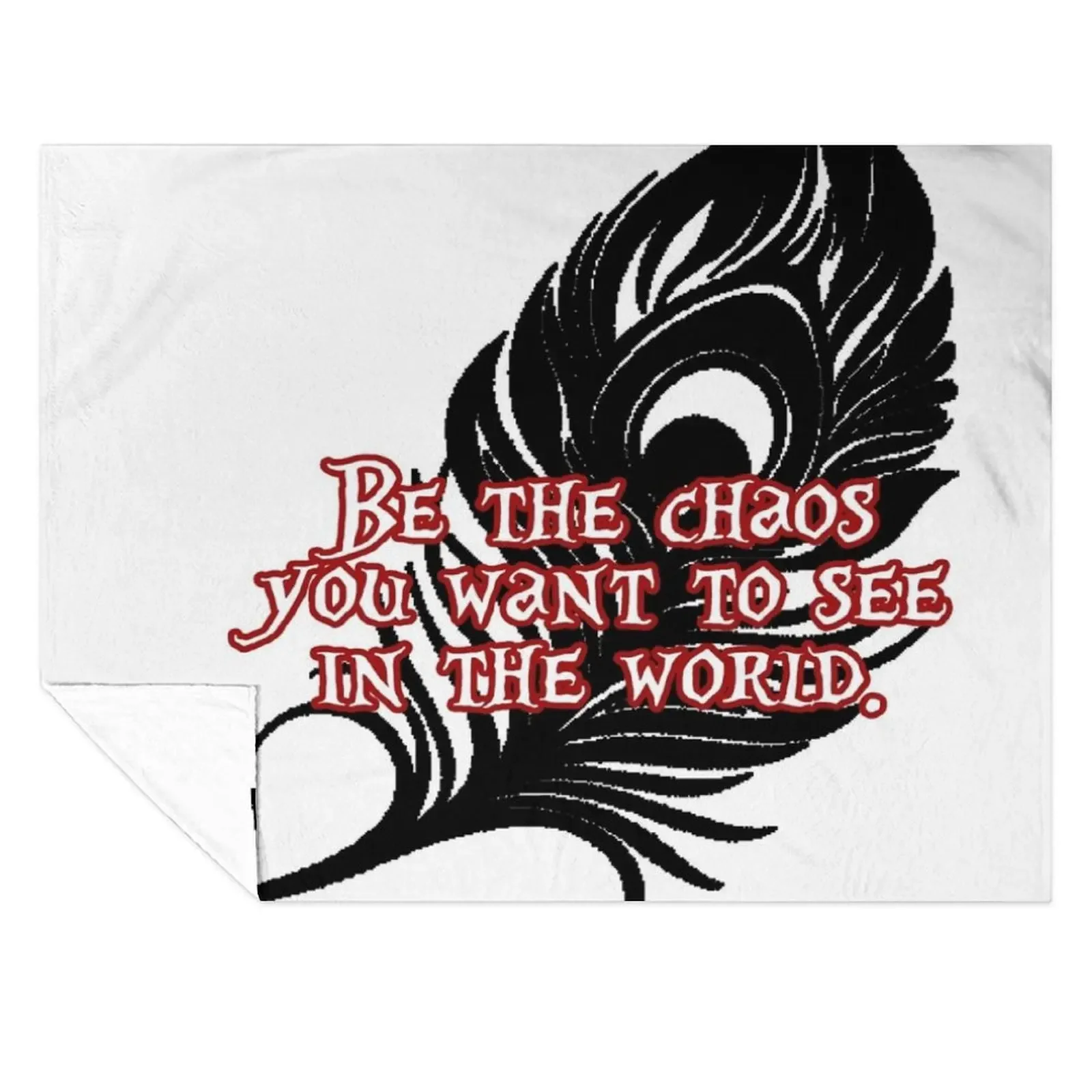 

Mollymauk - Be the chaos you want to see in the world Throw Blanket decorative Sofa Throw Heavy Plaid Blankets