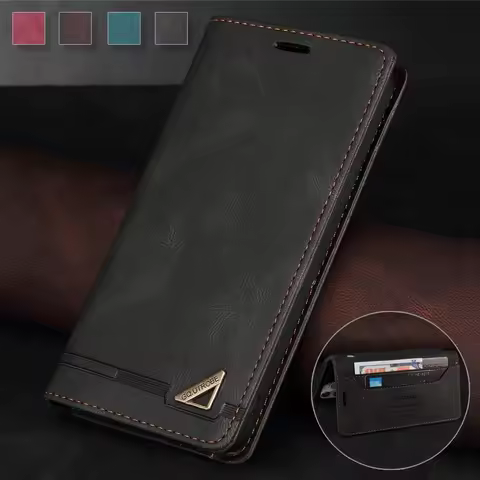 Flip Leather Case for Samsung Galaxy S24 Ultra S23 FE S22 S21 Plus A15 A05S A14 A24 A34 A54 A13 A23 A33 A53 5G Card Wallet Cover