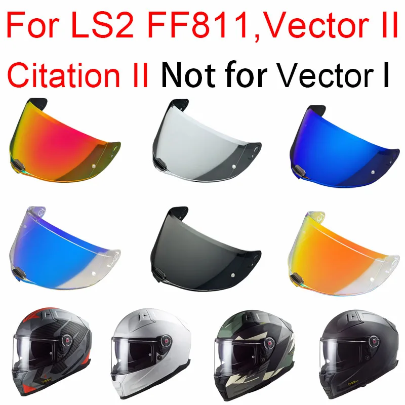 

FF811 Helmet Face Shield Visor Replacement for LS2 Vector II Citation II Lightweight Durable Aerodinámicas Casco Windschlüpfrig