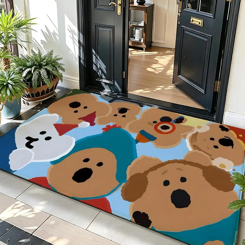 animal Q-Quokka Floor Mat Soft Flannel Entrance Door Mat Non Slip Absorbent Bathroom Bedroom Floor Rug