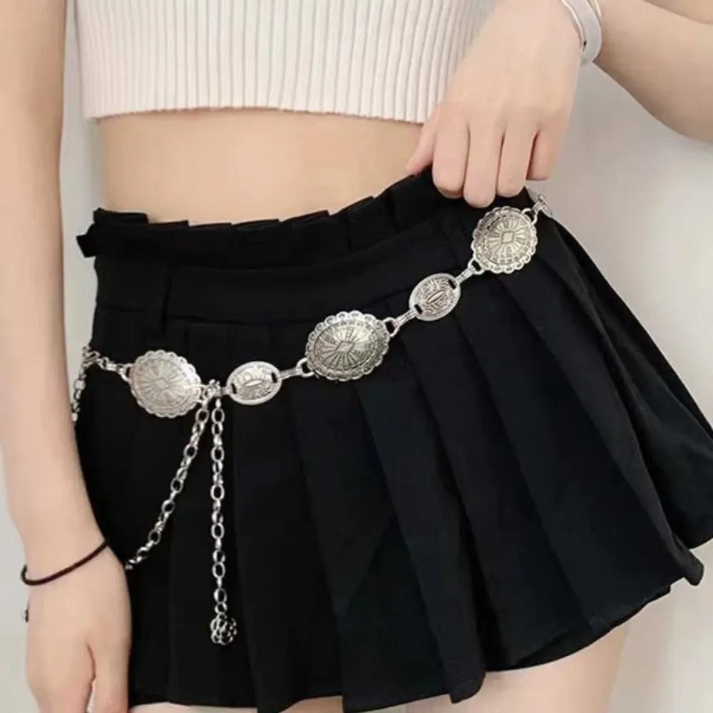 

New Metal Chain Waist Chain Adjustable Length with Skirt Belt Chain Belt Bohemian Belt Women
