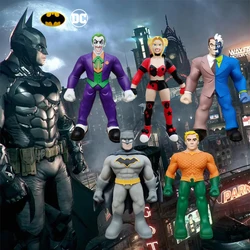 Genuine Dc Superhero Bruce Wayne Batman Superman Aquaman Soft Rubber Elastic Stretching Decompression Toys Model Birthday Gift