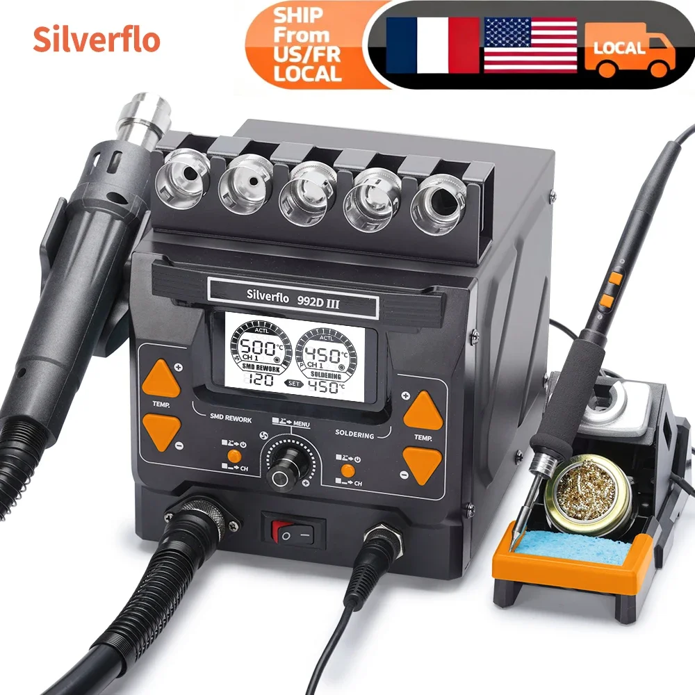 Precision 1220W Hot Air Soldering Station Set