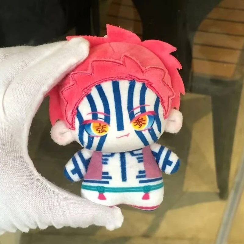 

10cm Anime Akaza Plush Dolls Pendant Mini Soft Hakuji Stuffed Doll Keychain Akaza Plusie Toys Fan Kids XMAS Birthday Gift