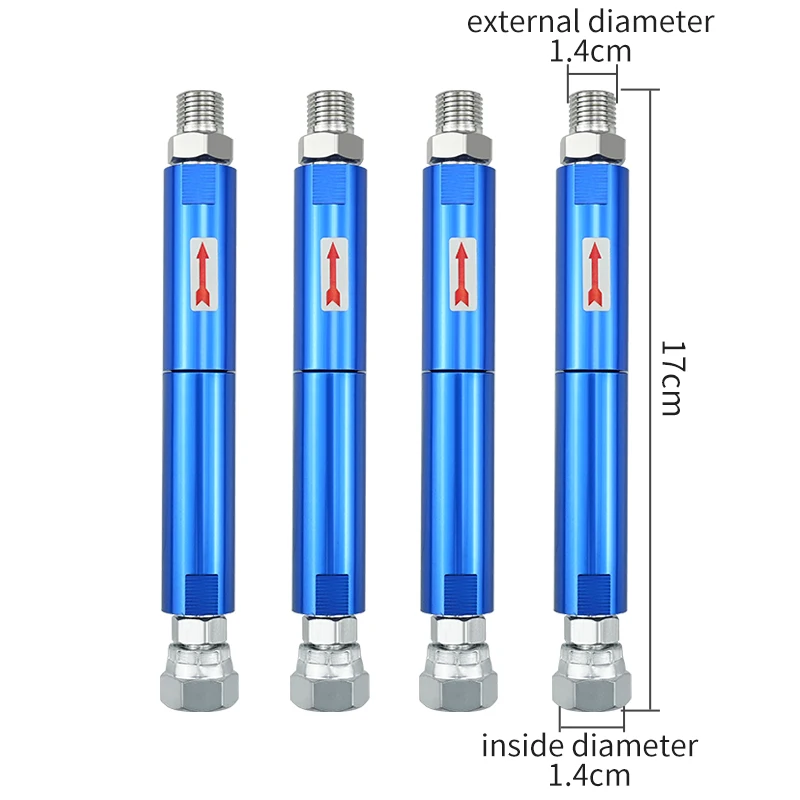 Blue Airless Spray Machine Filter With Two Connector Joint Adapters Airless Paint Spray Gun Accessories