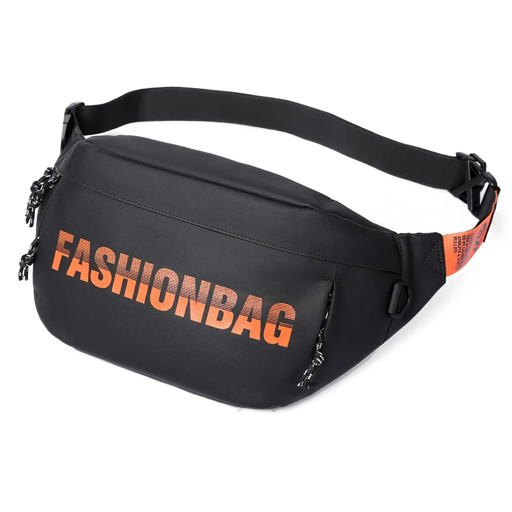 Borsa a tracolla resistente all'acqua da uomo, borsa a tracolla multifunzionale, marsupio leggero per pendolari, viaggi e sport