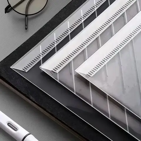 10Pcs A4 Transparent File Bag Plastic Documents Filing Storage Bag Student Organizer Information Pocket Folders Stationery New