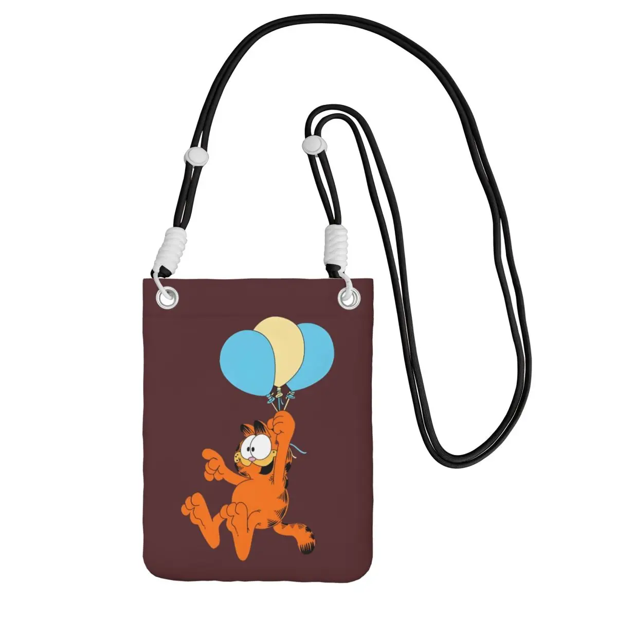 

Custom Cool G-Garfielded Mobile Phone Bag for Traveling Men Women Funny Cat Small Crossbody Purse Smart Phone Wallet With Strap