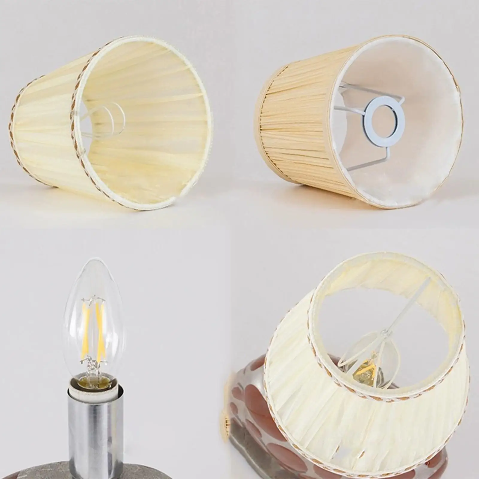 Fabric Lampshade Lighting Fixtures Cover Drum Lamp Shade for Living Room