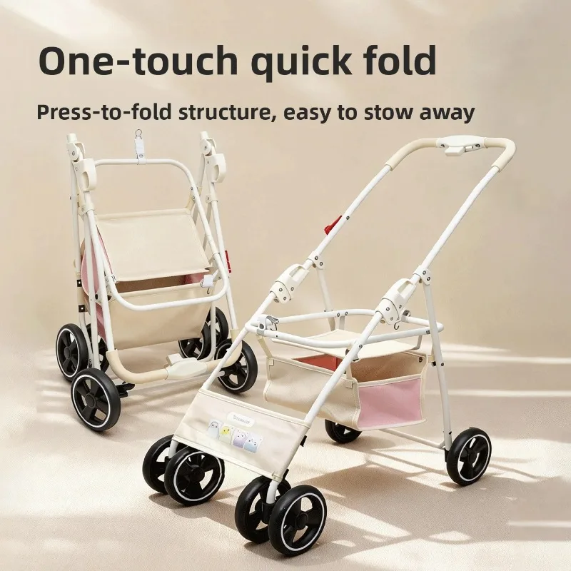 Foldable Lightweight Parrot Stroller Outdoor Travel Pet Carrier With Storage Space