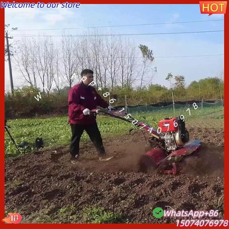 2026 Cost Effective New Chinese Cultivators 9 Horsepower 4wd Agricultural Machine Tillers