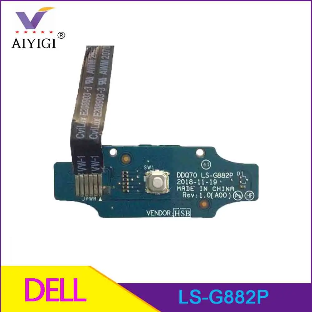 

Original For Dell Alienware Area 51M Power Button Board with Cable NBX0002EX00 LS-G882P