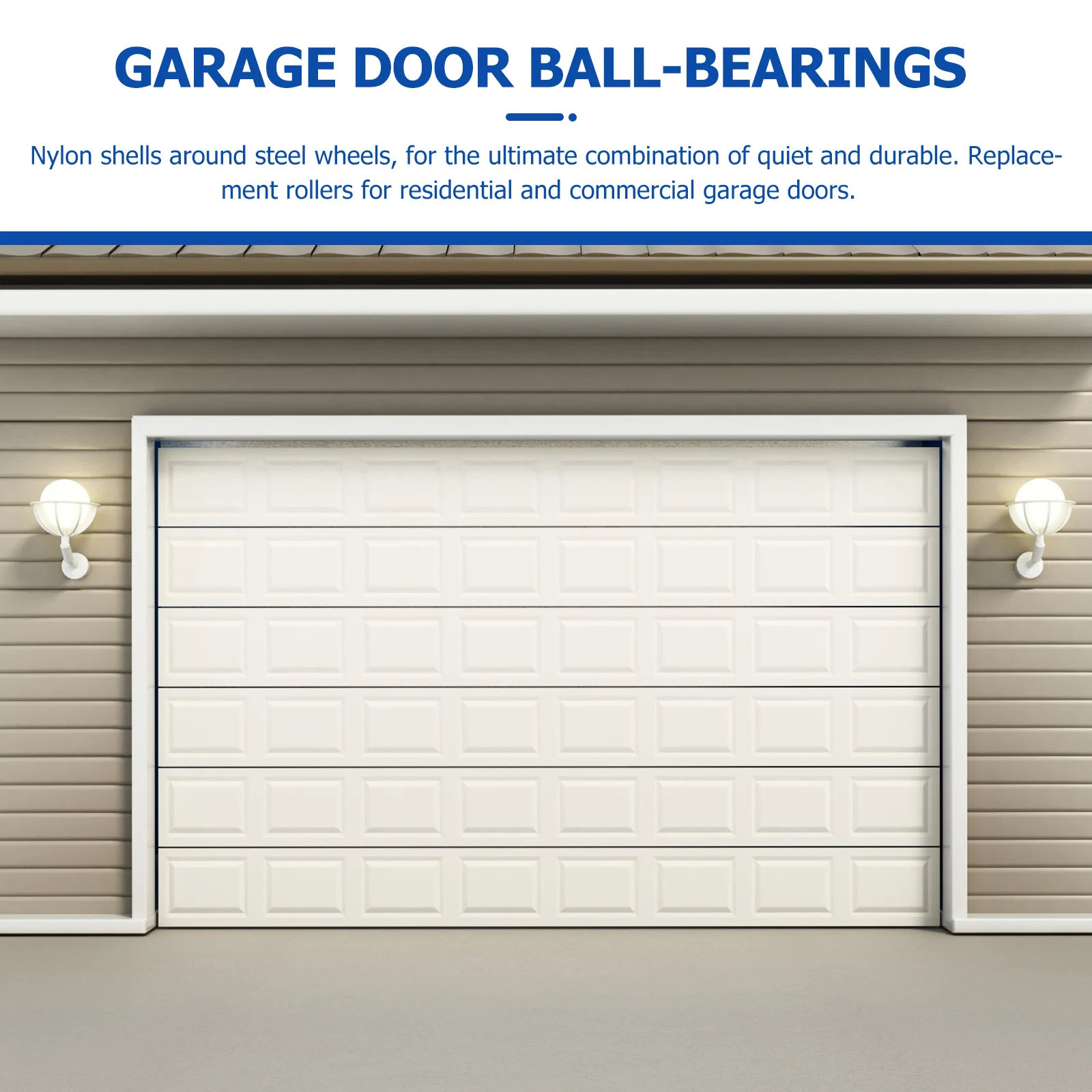 

Heavy Duty Nylon Steel Wheels Sturdy Durable Replacement Residential Commercial Garage Door Hardware Nylon Rollers Garage