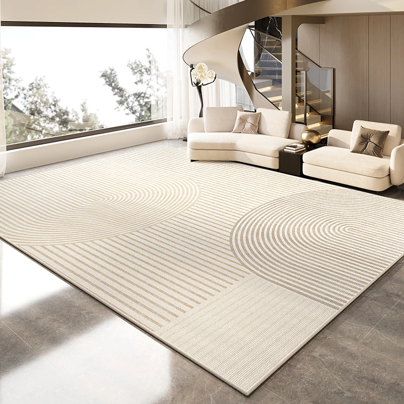VIKAMA Alfombra de color liso para sala de estar de estilo italiano, alfombra de dormitorio moderna minimalista, alfombra para decoración del hogar