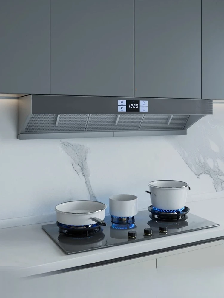 New home 1.2 meters range hood kitchen household large suction 2025 new top side double suction easy to clean
