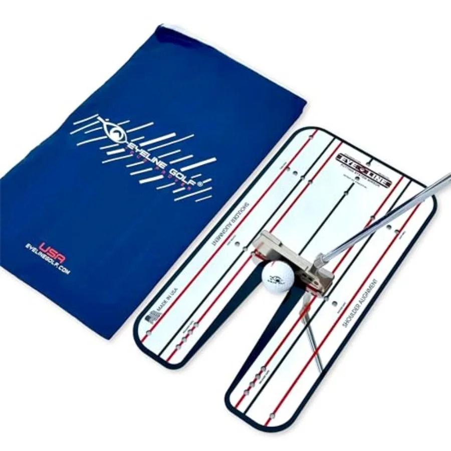 

Genuine Alignment Putting Mirror - Top Training Aid on The PGA Tour - See Rapid Improvement - Helps Beginner, Junior, and Scrat