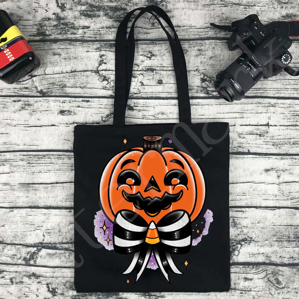 Trick orTreat Kid Party Present Handbag Ghost Festival Decoration Halloween Tote Pumpkin Bags Spider Bat Witch Candy Bag bolsas