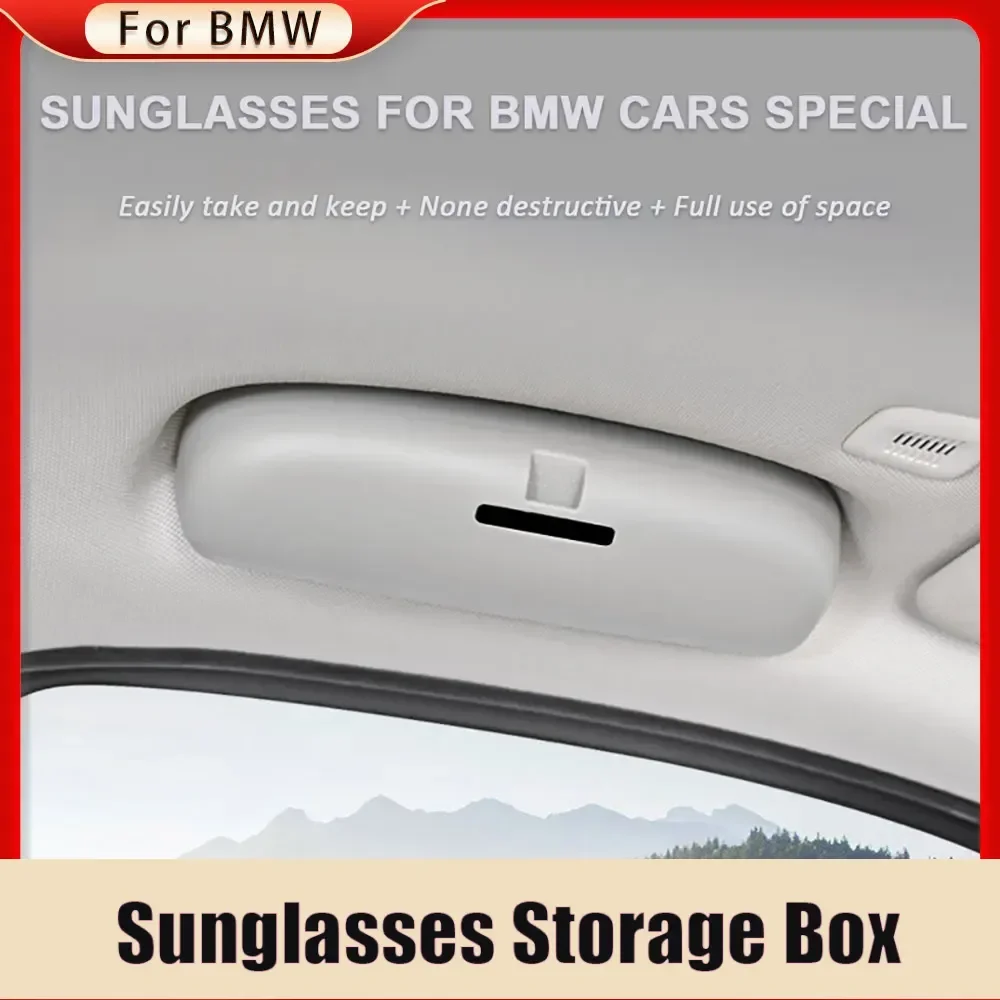 

Car Glasses Case Sunglass Sun Glasses Clip Case Holder for BMW X1 E84 2010 - 2015 Storage Box Organizer Accessories