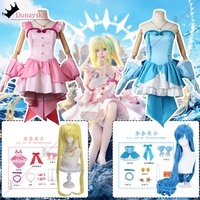 Nanami Luchia/Hanon Hosho Cosplay Anime Mermaid Melody Costume Pink blue Princess Lolita Dress Anime Outfits Wig Prop 3XL Suits