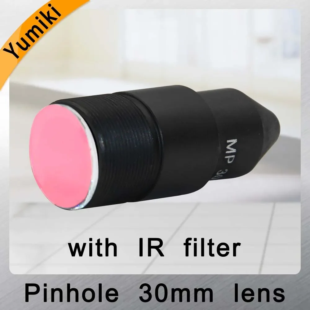 Yumiki HD CCTV Lens Pinhole 30MM M12*0.5 Mount 1/2.7\