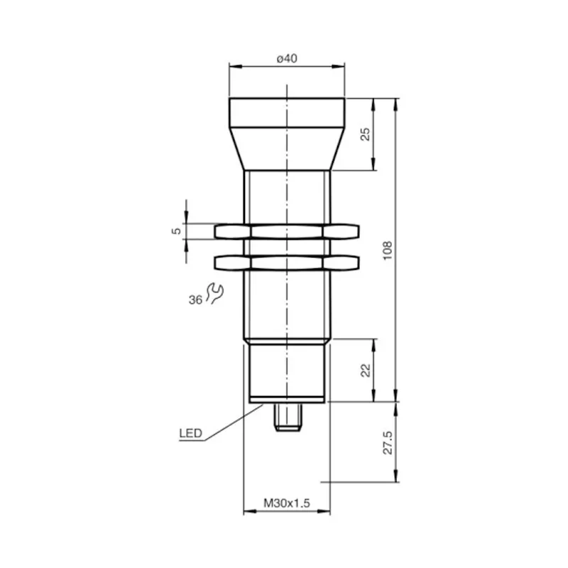 Proximity Sensor M30 10-30V DC Ultrasonic Detection Sensor Sn:200-4000mm IP65 NPN PNP Analog Ultrasonic Level Sensor