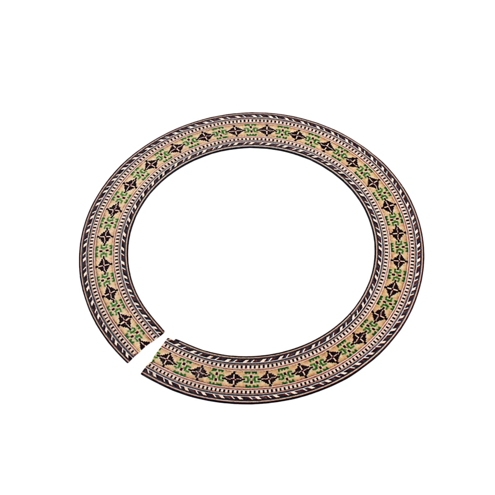

Curved Strips Decals Applique Rosette Inlay Bamboo Rosette Guitar Decals Inlay Decal Fits Electric Guitar Bass