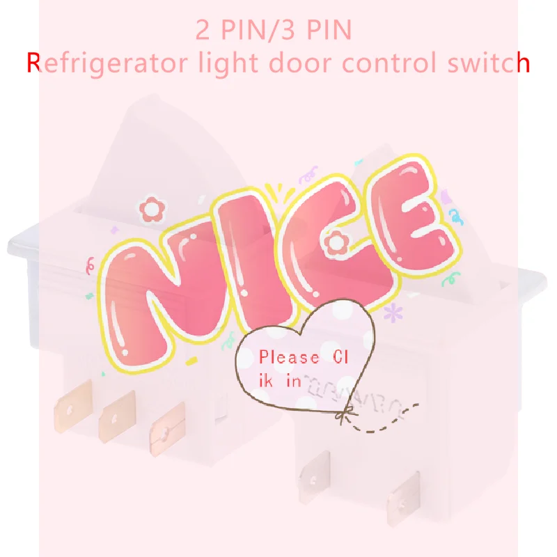 【BA】2PIN / 3PIN Plug Refrigerator Door Light Switch Parts Control Lighting Compatible With Rongsheng Hisense Haier Refrigerator