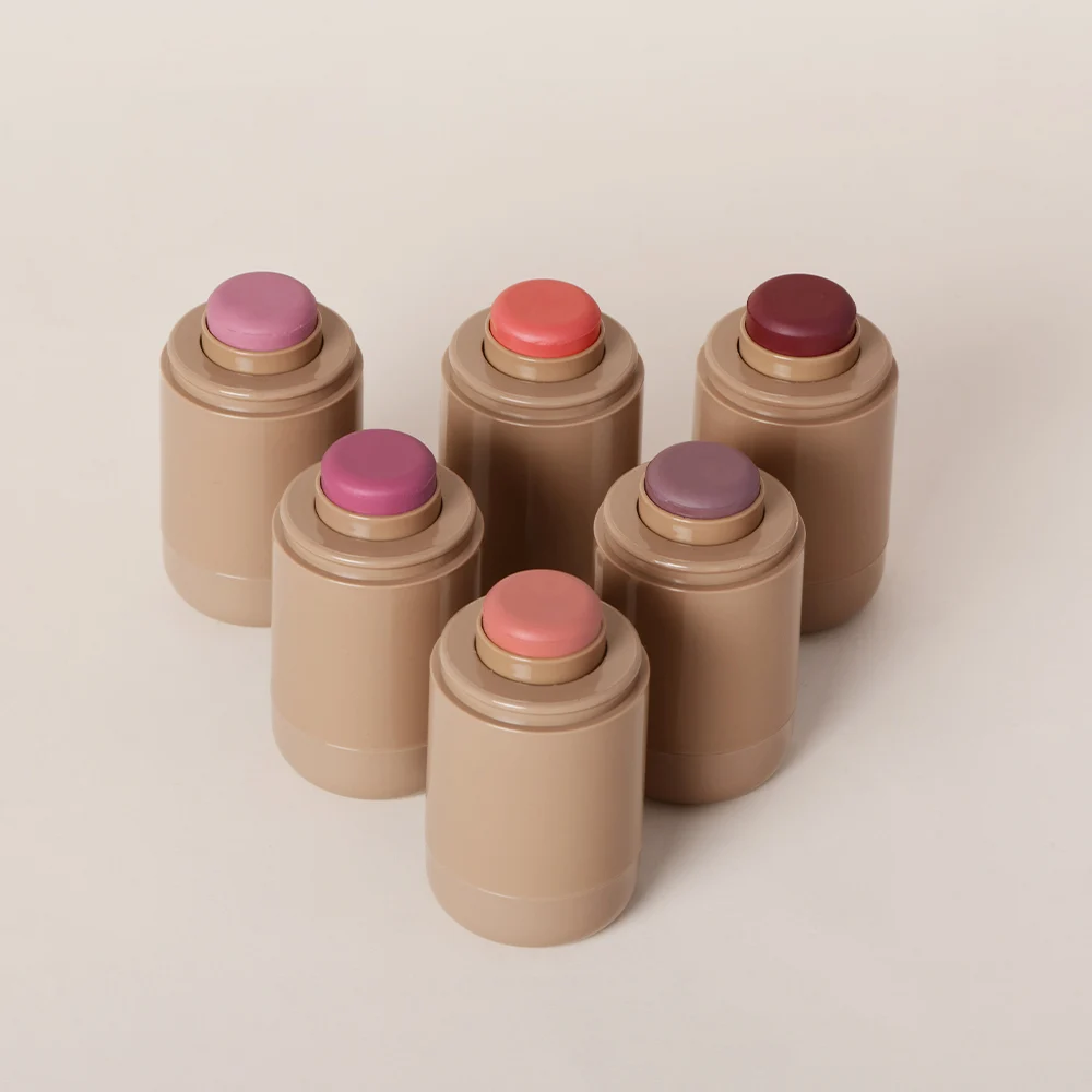 Blush LIP Stick Lip And Cheek Hydrating Stick Natural Rouge Powder Blush Cream Lipstick Cheek Easy To Apply Color