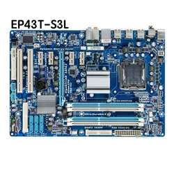 For Gigabyte GA-EP43T-S3L Motherboard EP43T S3L LGA 775 DDR3 Mainboard 100% Tested OK Fully Work Free Shipping