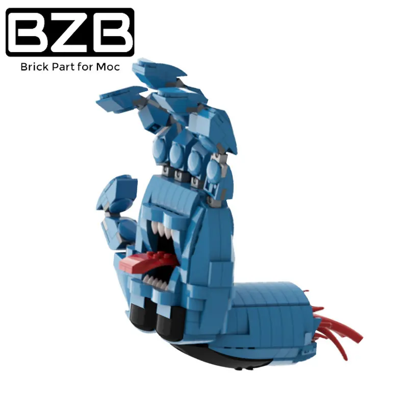 

BZB DIY Assemble Building Blocks MOC-41630 Blue Screaming Hand Cartoon Brick Parts Kid Series Toy Collectible Model Kids Gift